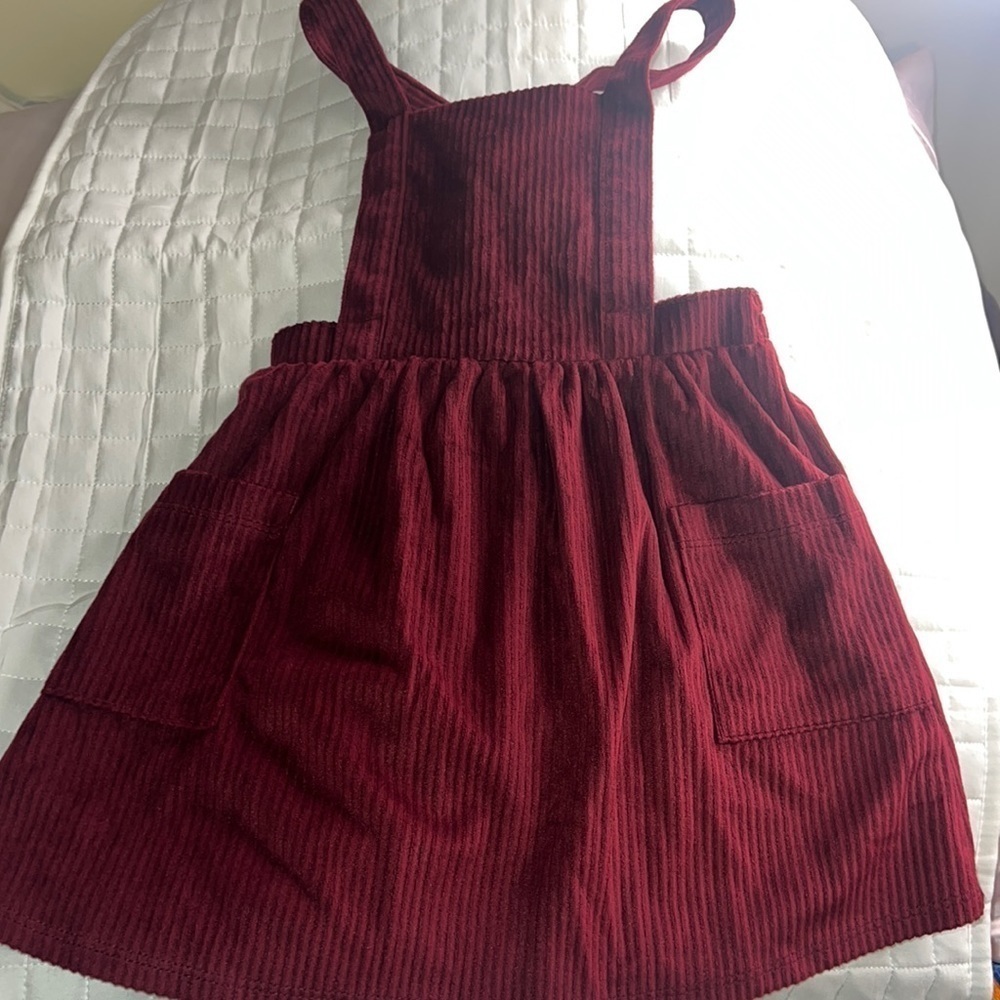 Corduroy Toddler Overall Dress